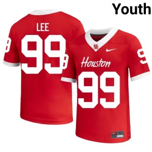 Cougars Youth #99 Official Red College Football Quindario Lee Jersey 726264-612
