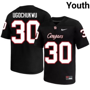 Houston Coogs Youth #30 Black Alumni Richmond Ugochukwu College Football Jersey 101294-725