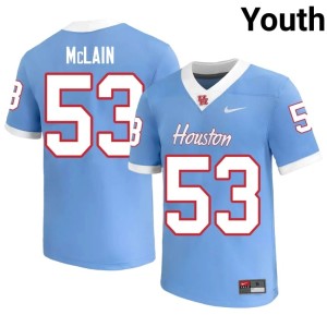 Coogs #53 Official College Football Blue Ronnell McLain Youth Jerseys 150384-332