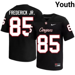 Cougars High School Traville Frederick Jr. Youth #85 Black College Football Jersey 206364-283