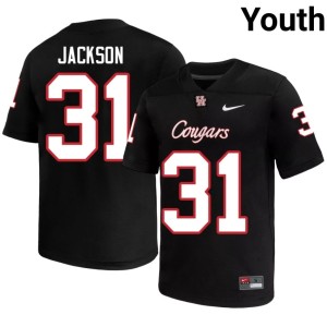 Coogs High School Youth Black College Football #31 Tristan Jackson Jersey 180109-850