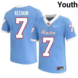 Houston Blue College Football #7 Case Keenum Limited Youth Jersey 616944-481