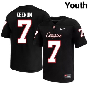 Houston #7 Case Keenum Youth Black Alumni College Football Jerseys 200567-179