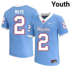 Houston Cougars #2 High School Youth College Football Blue Jalen Mayo Jersey 823729-598