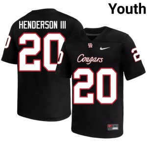 Houston Coogs Black College Football James Henderson III NCAA Youth #20 Jersey 156627-556