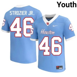 UH Coogs Youth Blue College Football Jeffrey Strozier Jr. #46 Alumni Jerseys 306613-338