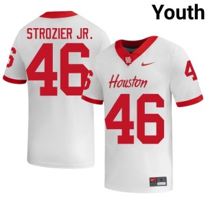 UH Cougars College Football Jeffrey Strozier Jr. #46 Embroidery White Youth Jerseys 716776-108
