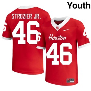 U of H Cougars Jeffrey Strozier Jr. NCAA Youth #46 Red College Football Jerseys 438650-812