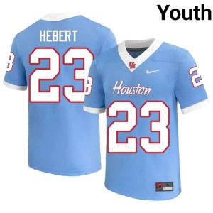 University of Houston Cougars High School Youth College Football John Hebert #23 Blue Jerseys 569436-362