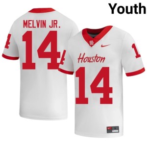 HOU Cougars Youth NCAA White College Football #14 Paris Melvin Jr. Jersey 125911-366