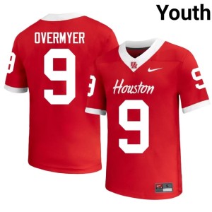 University of Houston Red College Football University #9 Patrick Overmyer Youth Jerseys 561047-779