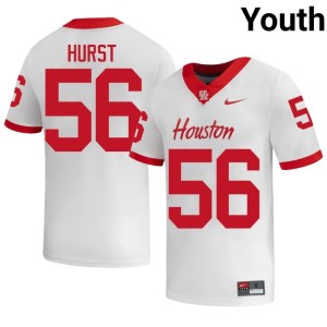 UH Cougars Shadre Hurst Replica White Youth #56 College Football Jersey 122985-837